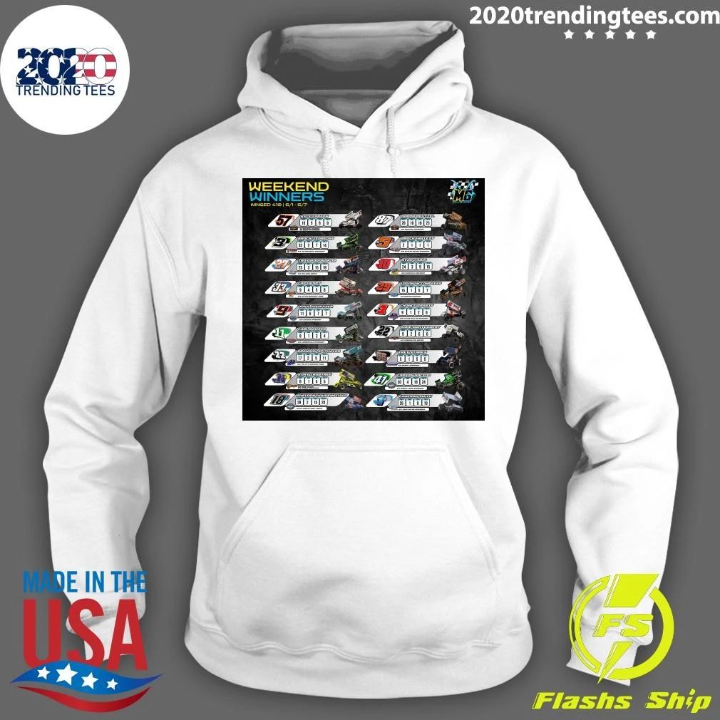 Weekend Winged 410 Winners June 1 – 6, 2026 Shirt