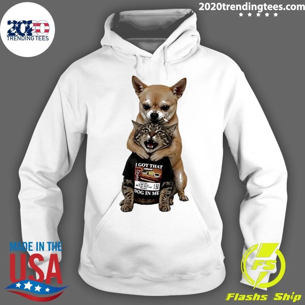 Chihuahua And Cat Smoking Meme Shirt