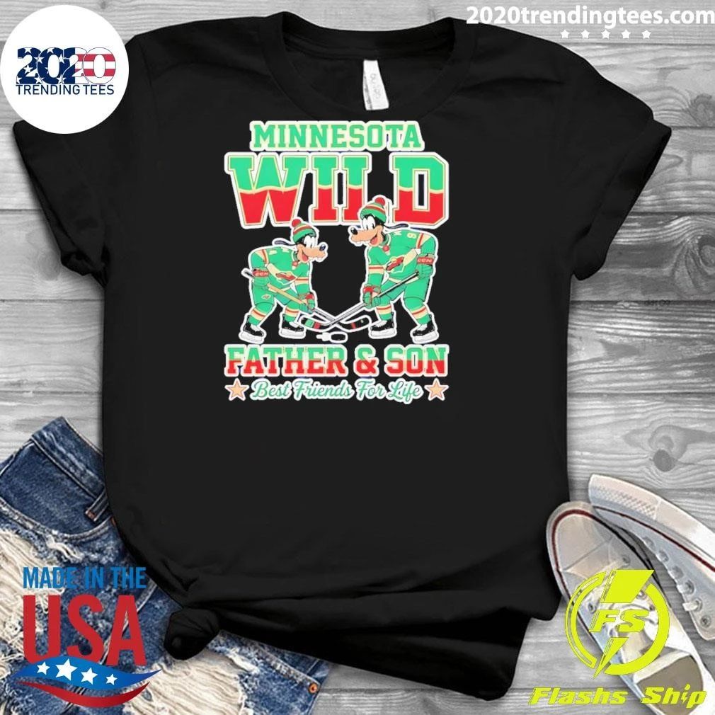 Goofy Minnesota Wild Father And Son Best Friends For Life Shirt