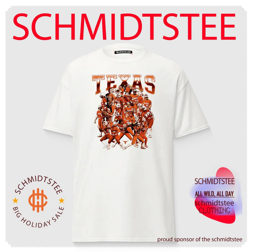 Texas Longhorns NCAA Softball Team Collage shirt