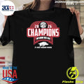 Arkansas Razorbacks 2026 SEC Outdoor Track and Field Champions Celebration Shirt