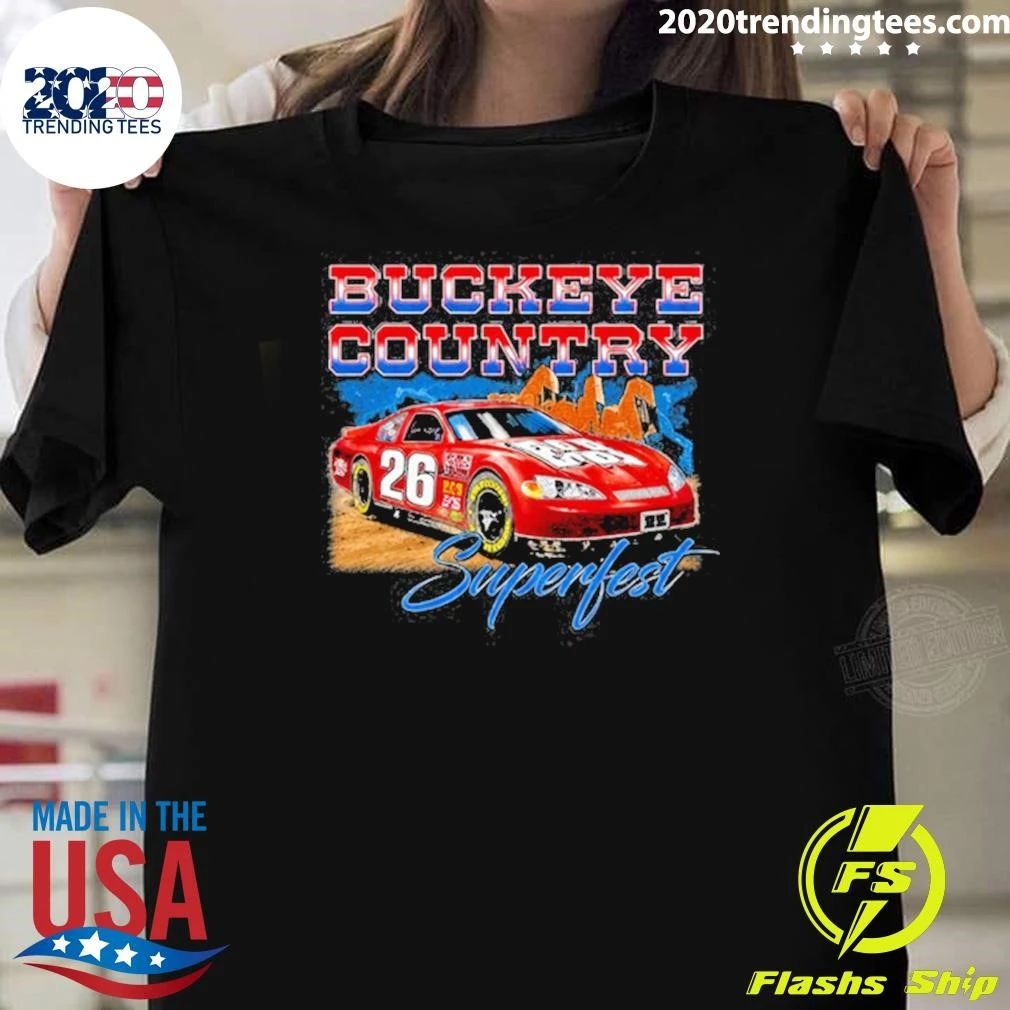 Buckeye Country Superfest 2026 Racing Car Shirt