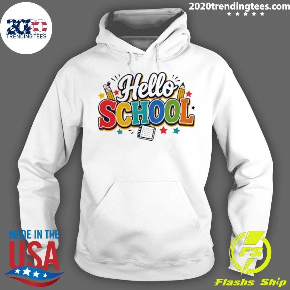 Hello School Colorful Shirt