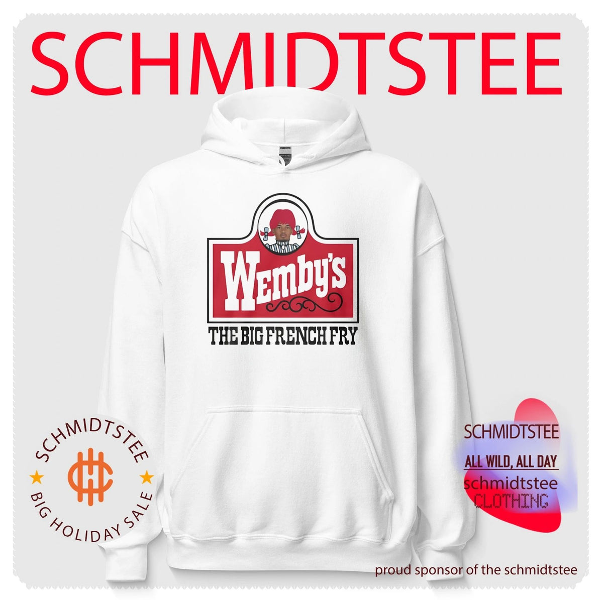 The Big French Fry Wemby’s logo shirt
