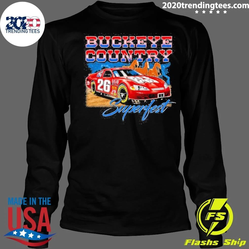 Buckeye Country Superfest 2026 Racing Car Shirt