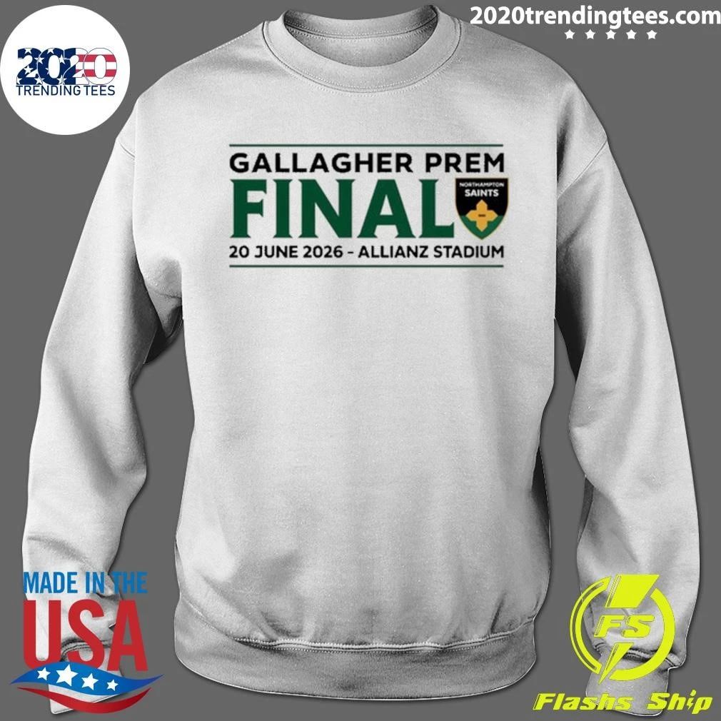 Northampton Saints Gallagher PREM Final June 20 2026 Allianz Stadium Tee Shirt