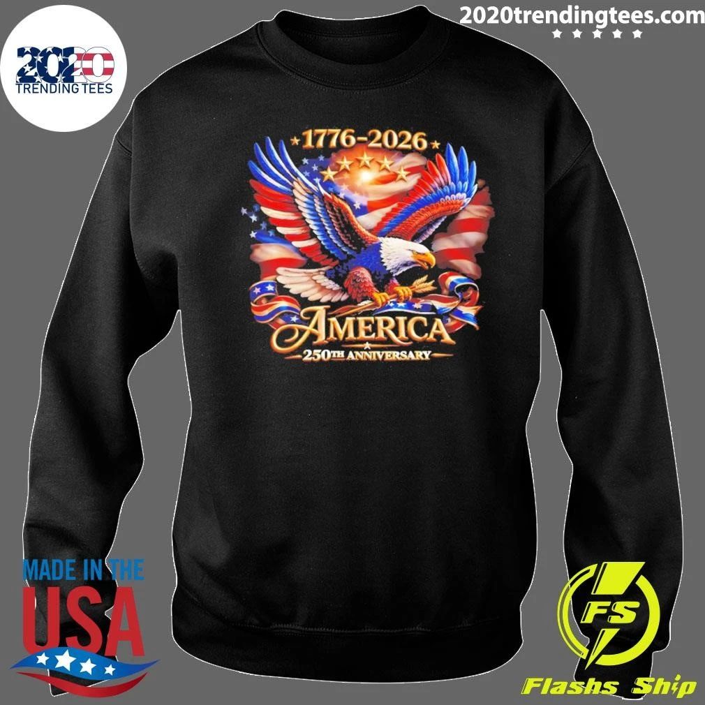 Bald Eagle American Flag 1776 2026 America 250th Anniversary Shirt