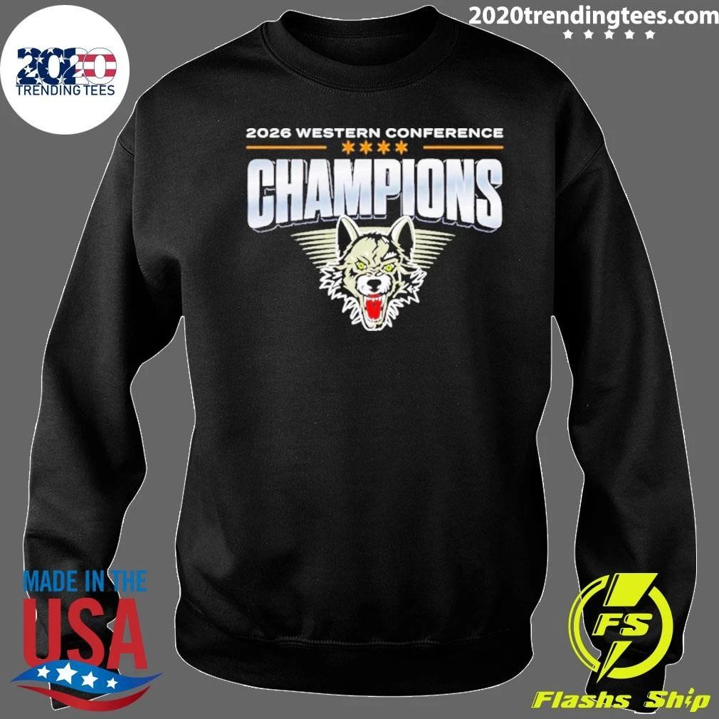 Wolves Hockey 2026 Western Conference Champions Wolf Shirt