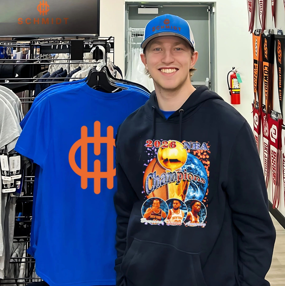NY Knicks NBA Champions 2026 Brunson Towns Anunoby shirt