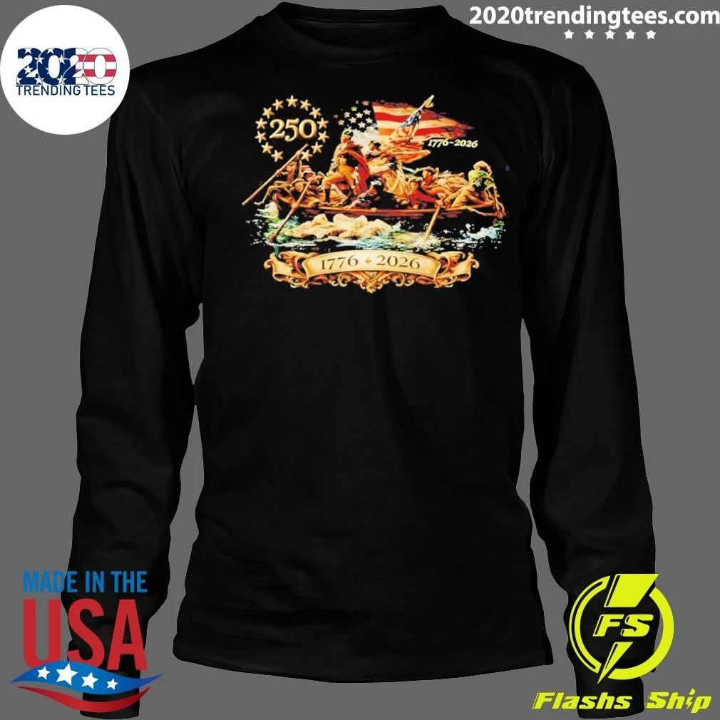 George Washington Crossing The Delaware 250th Independence Day 1776 2026 Shirt