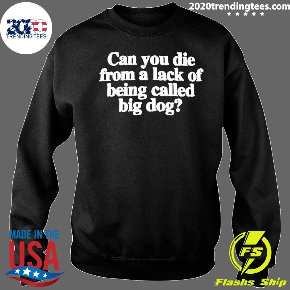 Can You Die From A Lack Of Being Called Big Dog Shirt