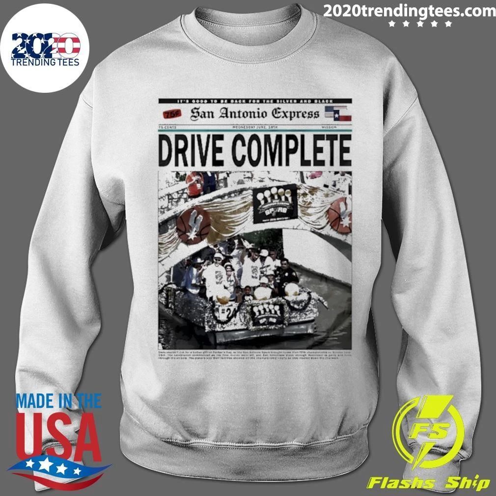 Antonio Spurs Drive Complete 2014 Newspaper Shirt