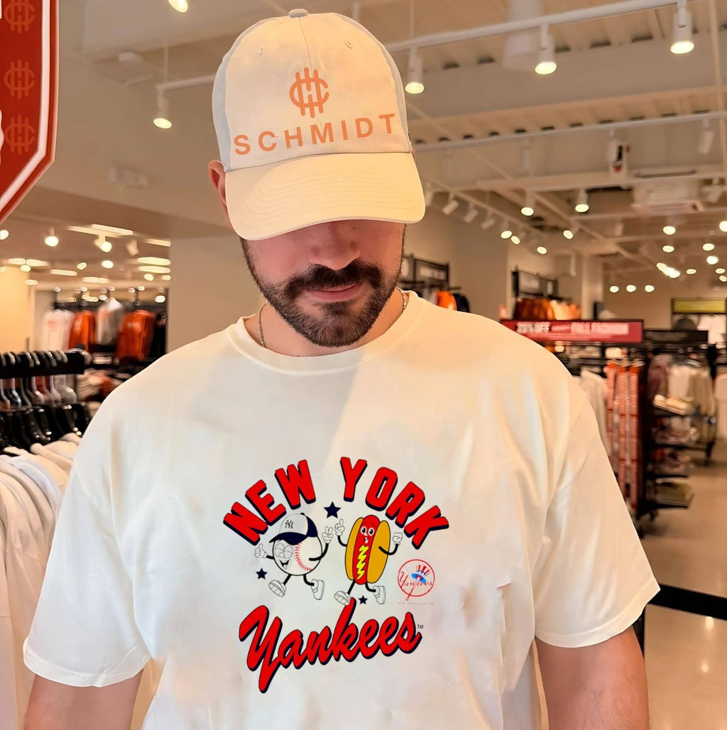 New York Yankees HotDog Preschool Snack cartoon shirt