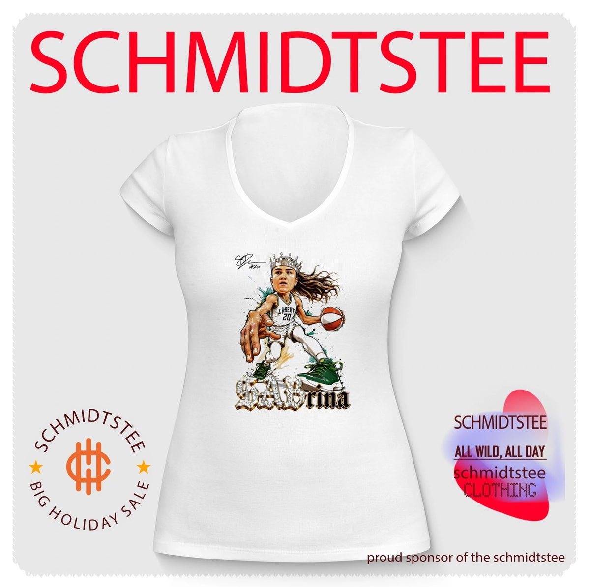 New York Liberty Sabrina Ionescu wearing crown vintage shirt