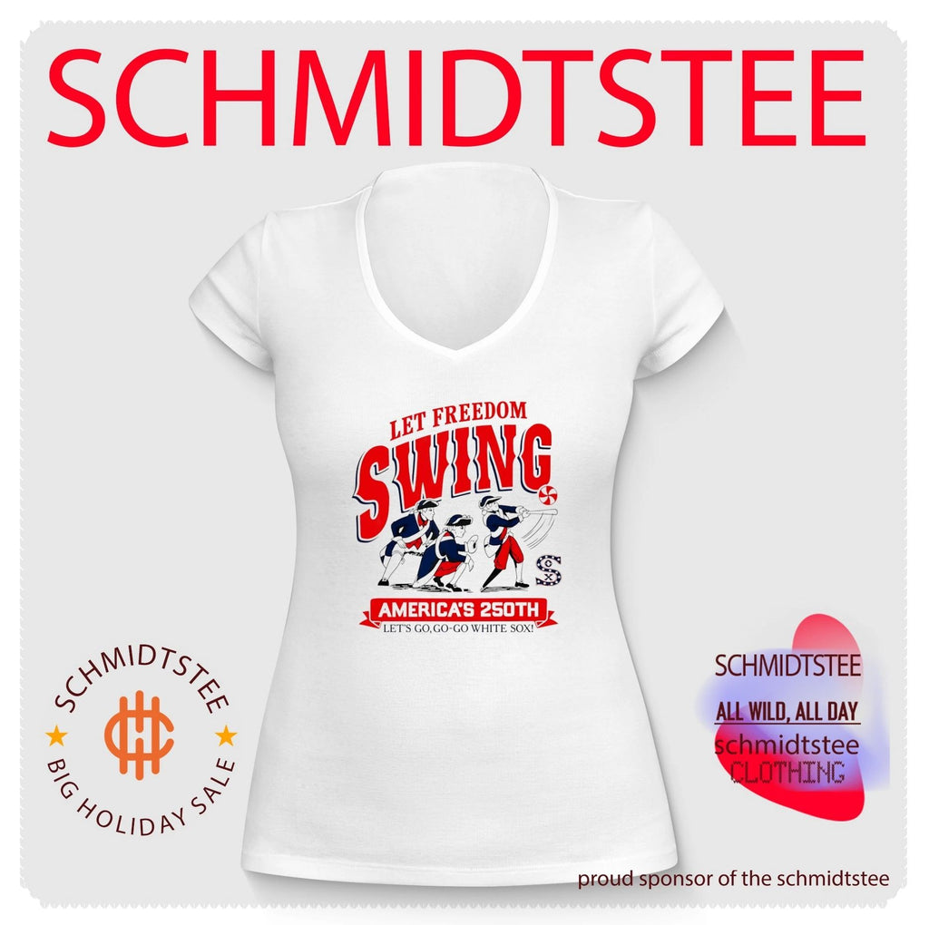 Let Freedom Swing Americas 250th White Sox Shirt