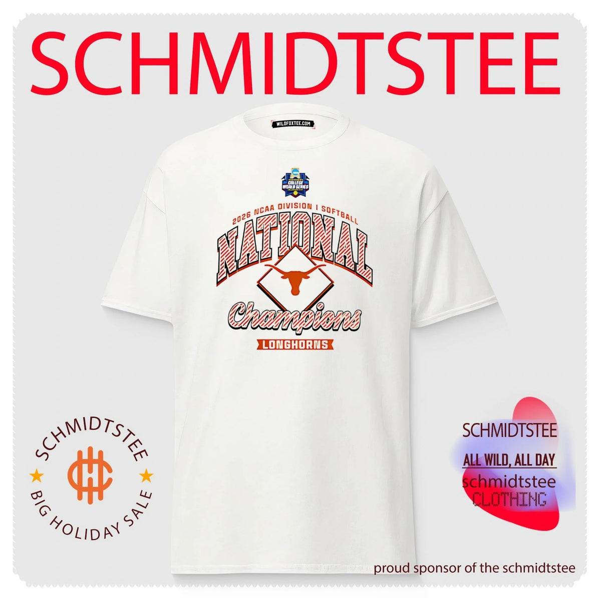 The Texas Longhorns win the 2026 NCAA Women’s Collegiate Softball Champions shirt
