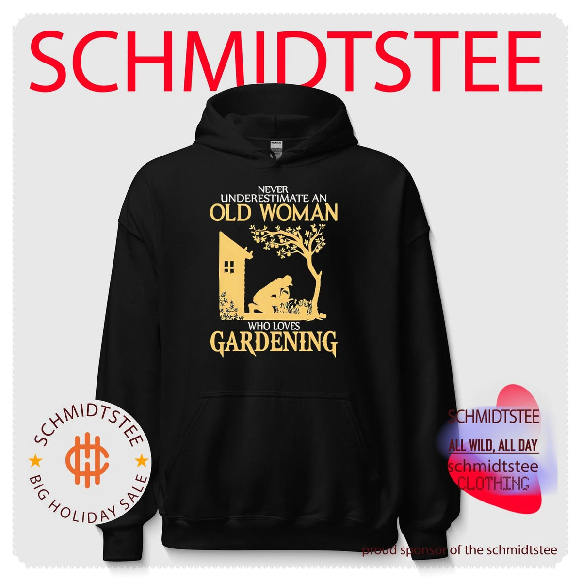 Never underestimate an old woman who loves gardening vintage shirt