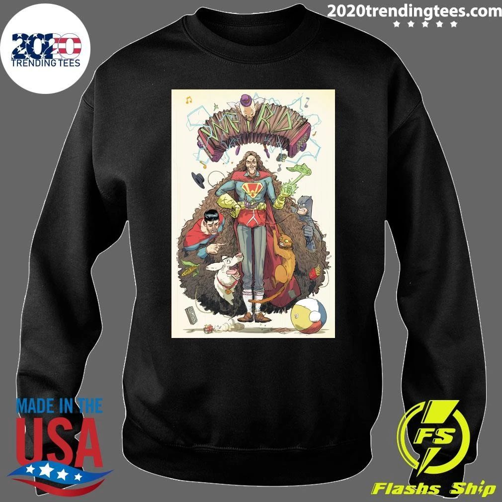 Weird Al Yankovic Accordion Hero Superhero Parody Cartoon Graphic Shirt