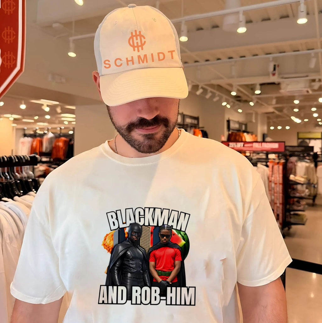 Blackman and rob-him 9.11 graphic shirt