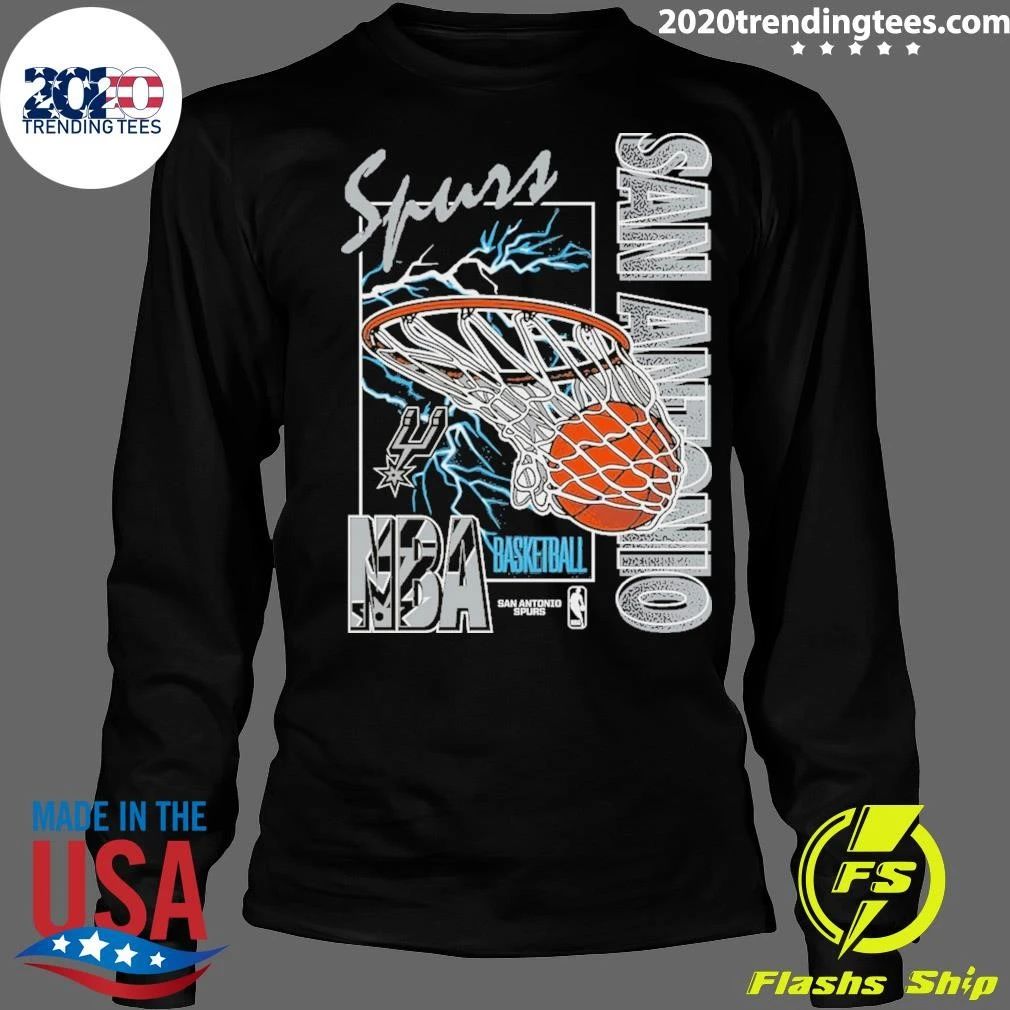 Western Conference Champs San Antonio Spurs Mitchell & Ness Lightning Swish Shirt