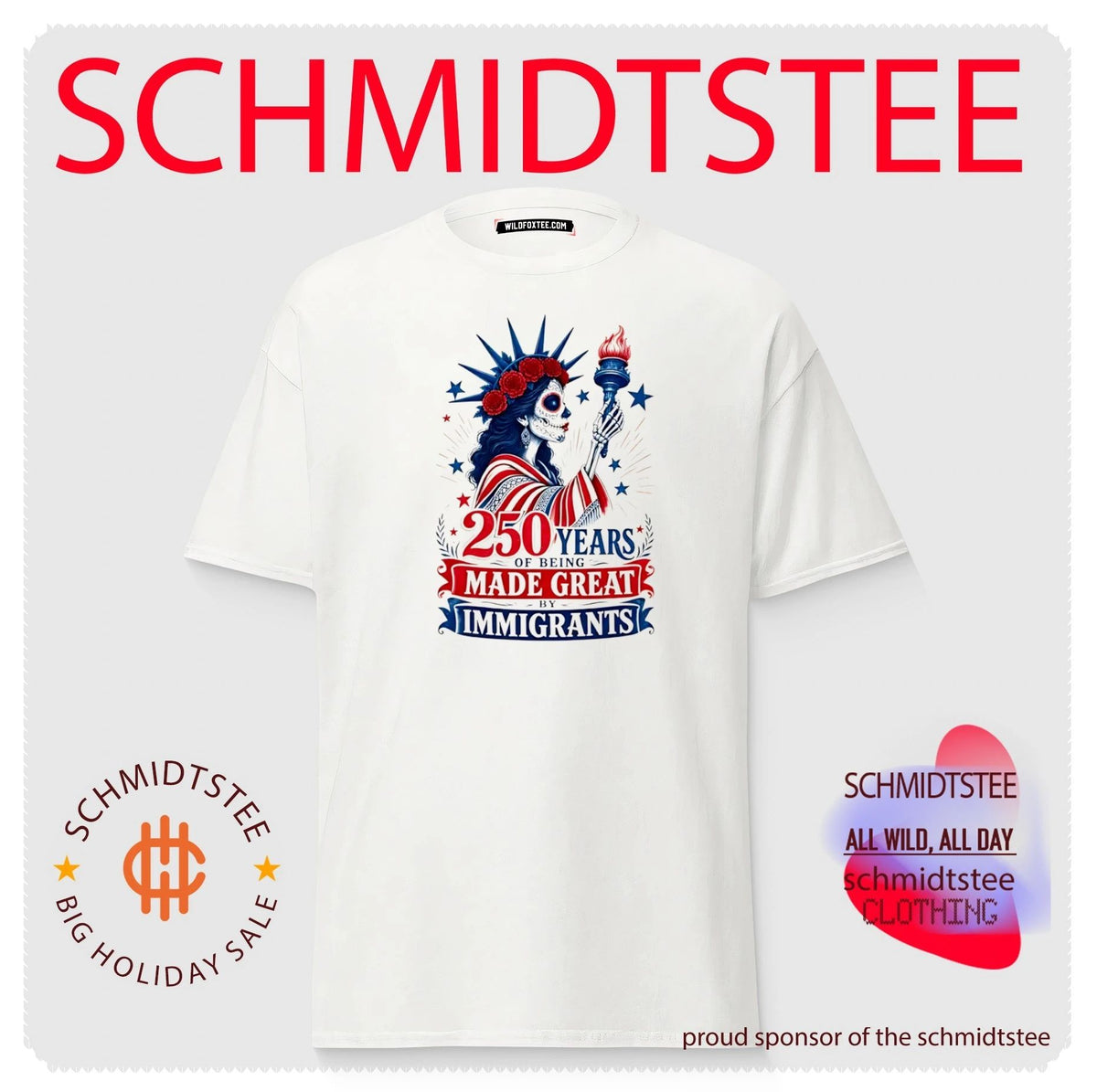 250 Years of Being Made Great by Immigrants shirt