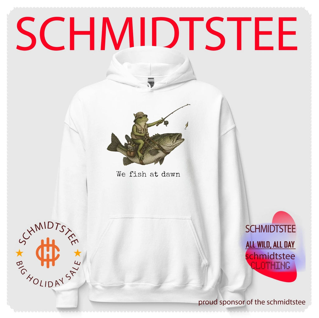 Frog Riding a Bass Fish We Fish at Dawn shirt