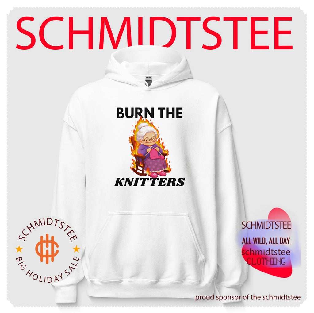 Burn the Knitters knitting funny grandma shirt