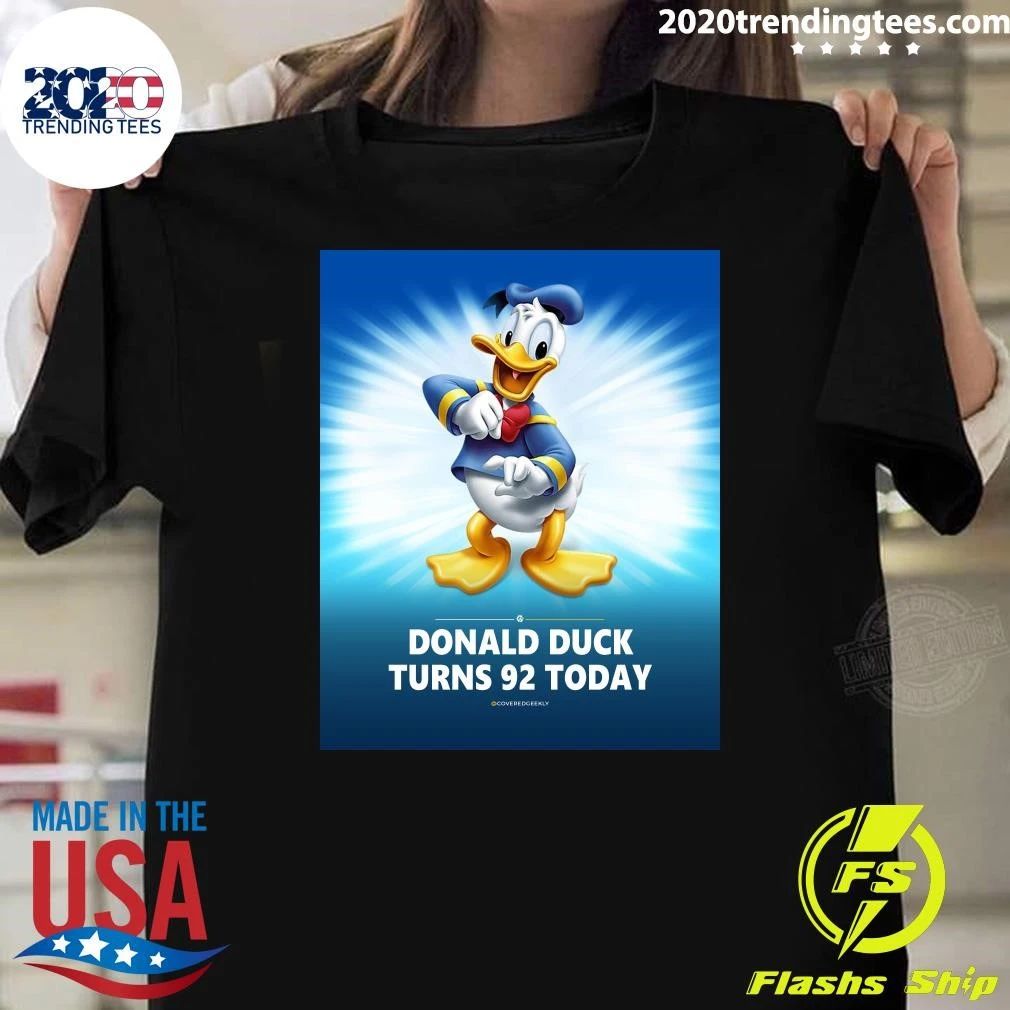 Happy 92nd Birthday To Donald Duck Shirt