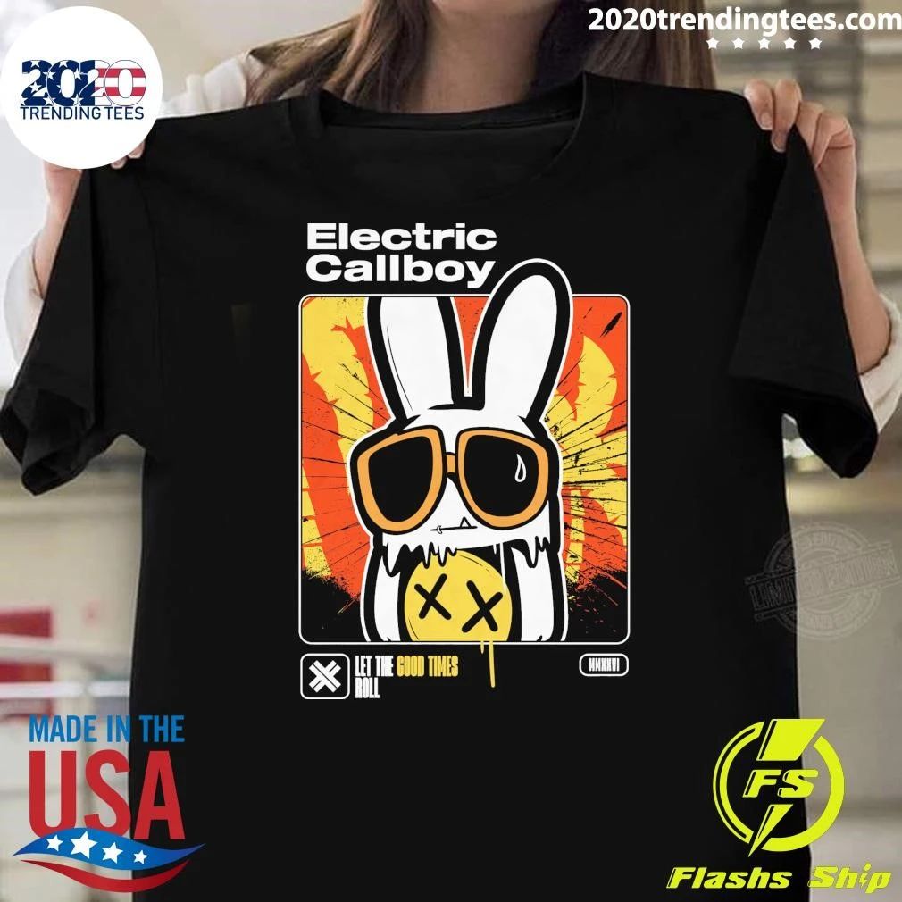 Electric Callboy Let The Good Times Roll New Single Merch Melting Bunny Shirt