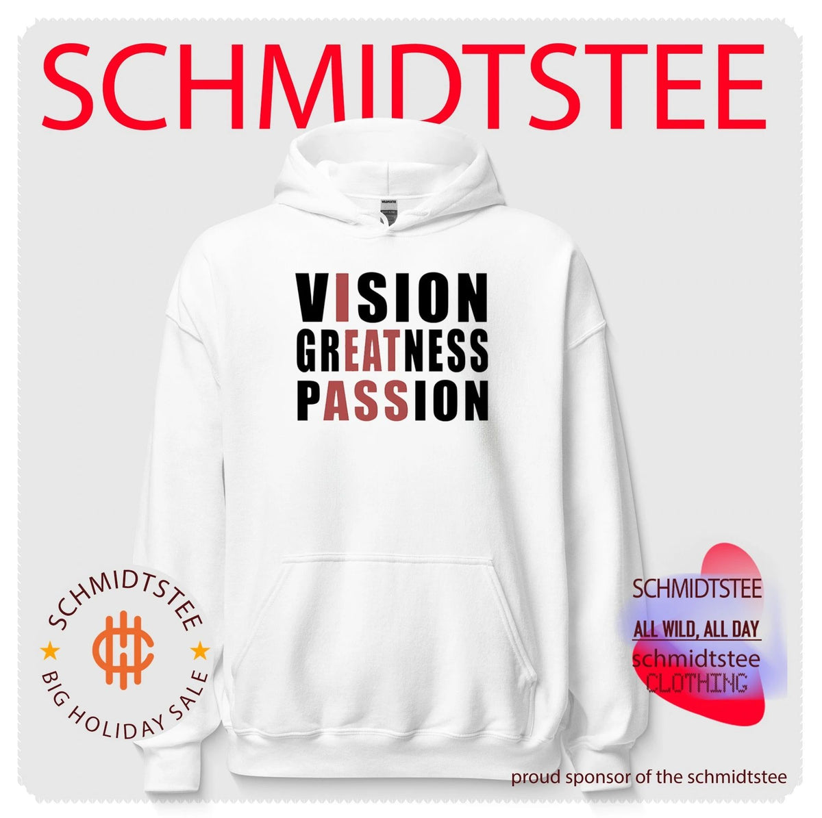 Vision Greatness Passion inspirational motivational shirt