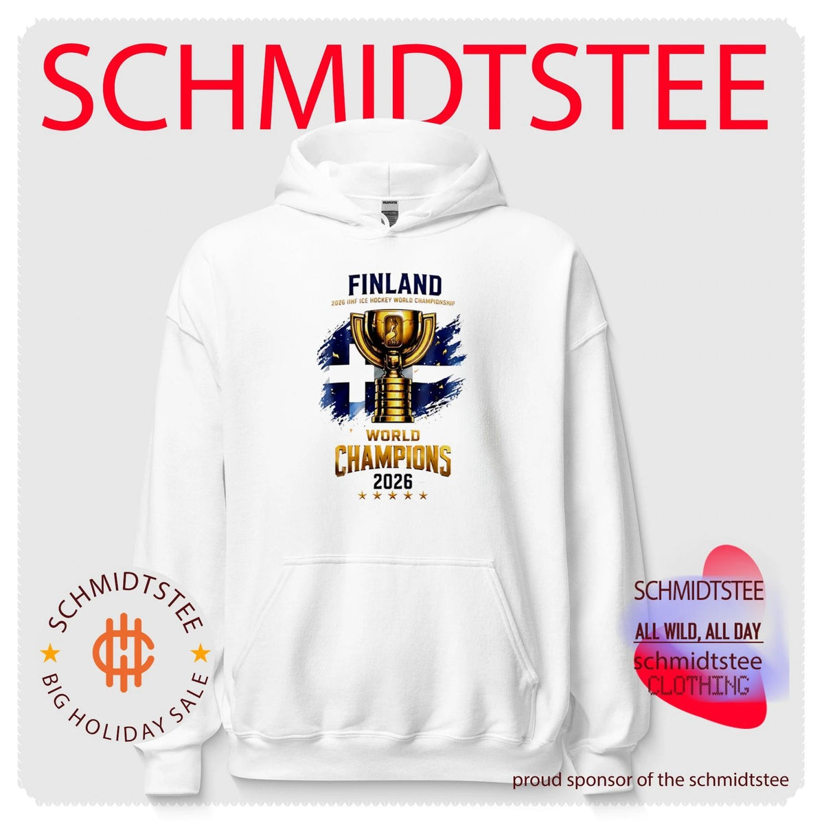 Finland IIHF Ice Hockey World Champions 2026 trophy shirt