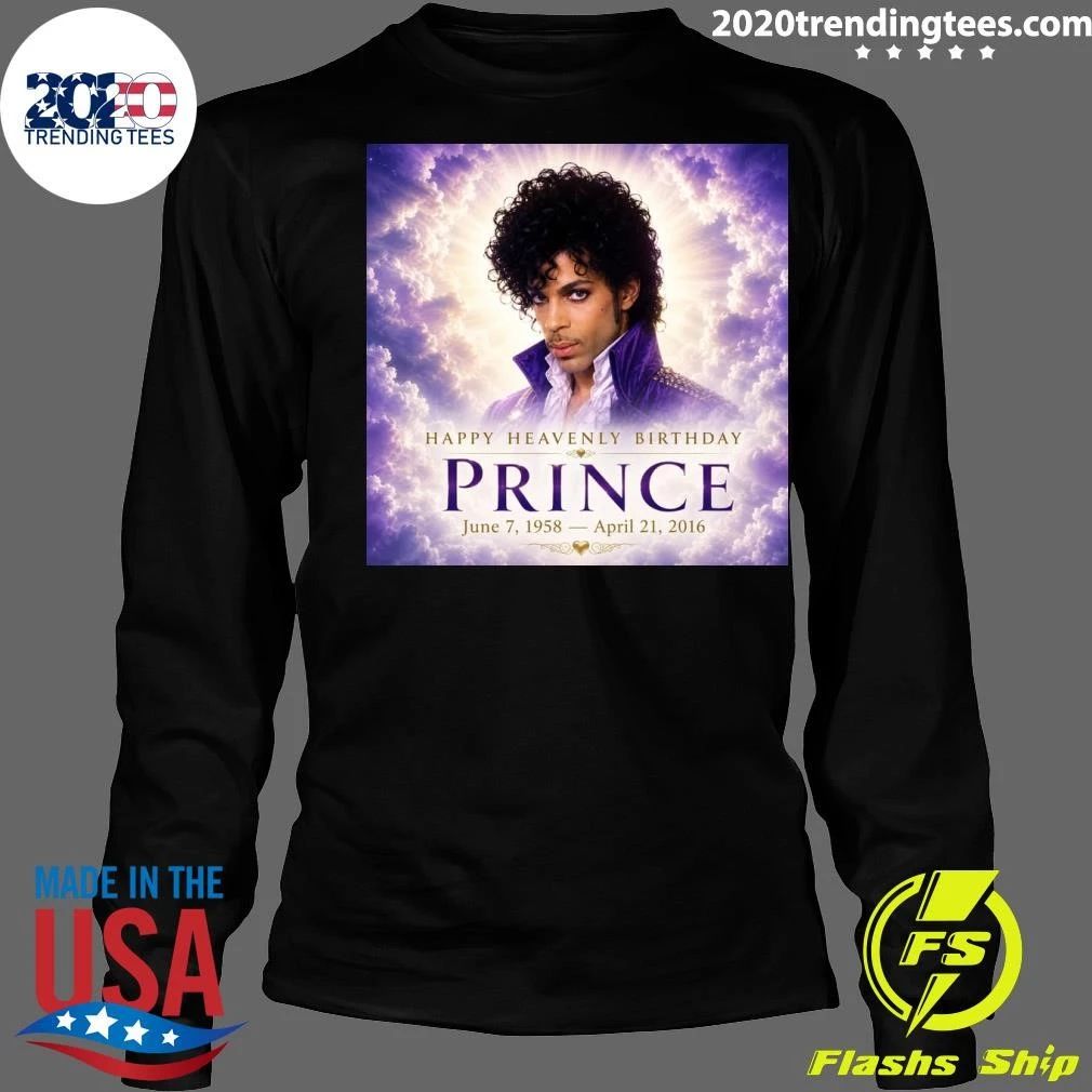 Happy Heavenly Birthday Prince June 7, 1958 – April 21, 2016 Shirt
