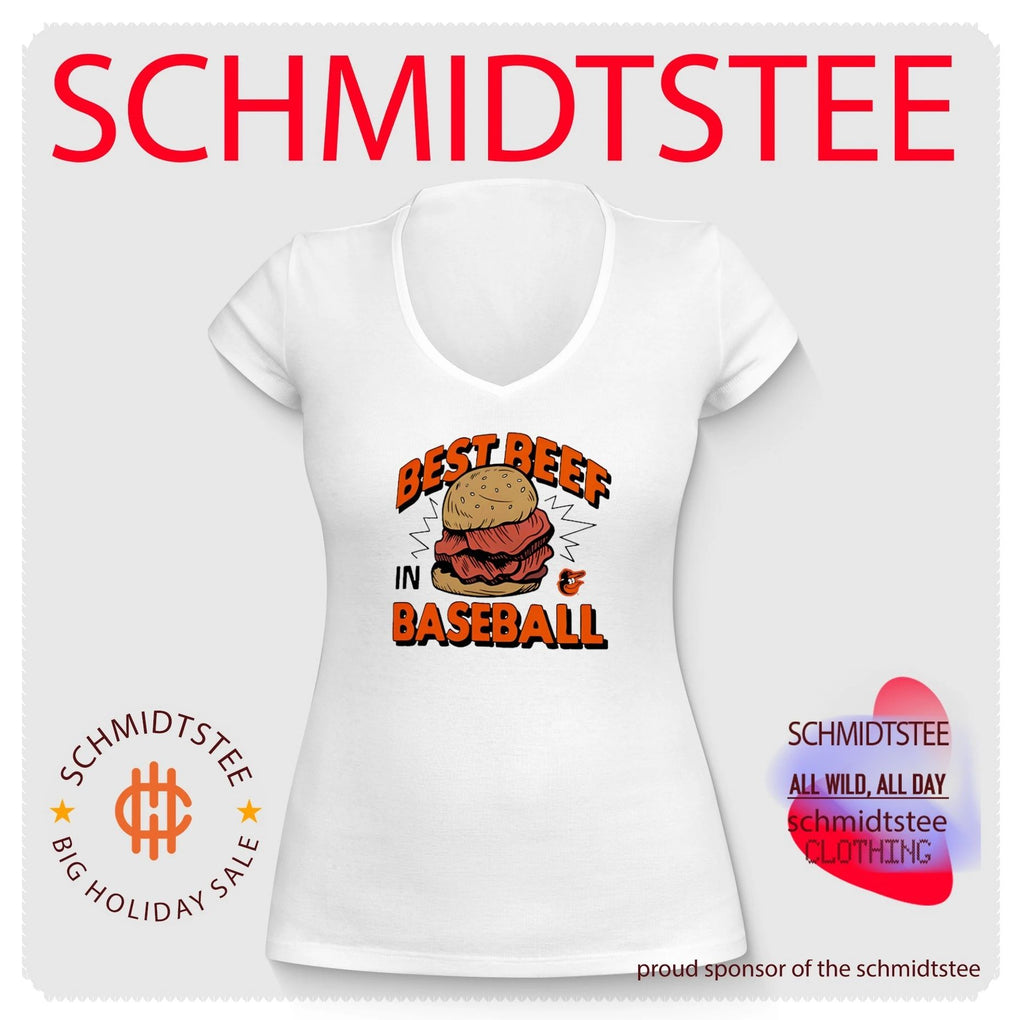 Baltimore Orioles best beef in baseball food shirt