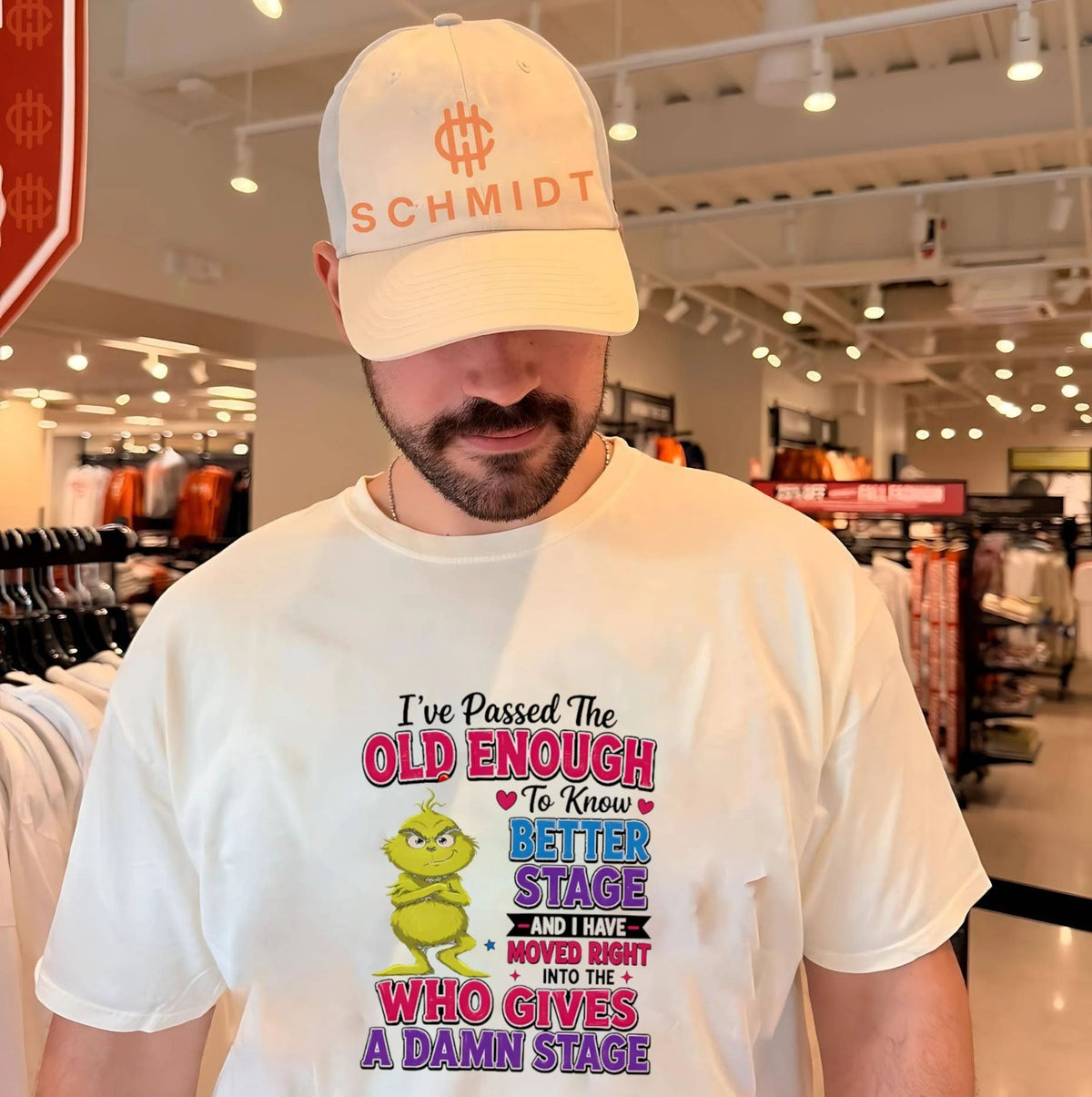I Have Passed the Old Enough to Know Better and Who Gives a Damn Stage shirt