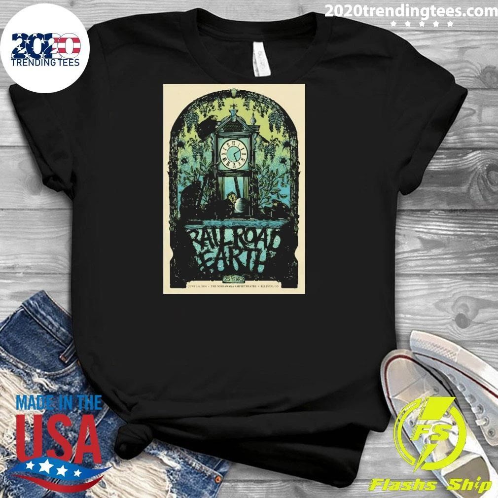 Railroad Earth Jun 5-6 2026 Mishawaka Amphitheatre In Bellvue Co Poster Shirt