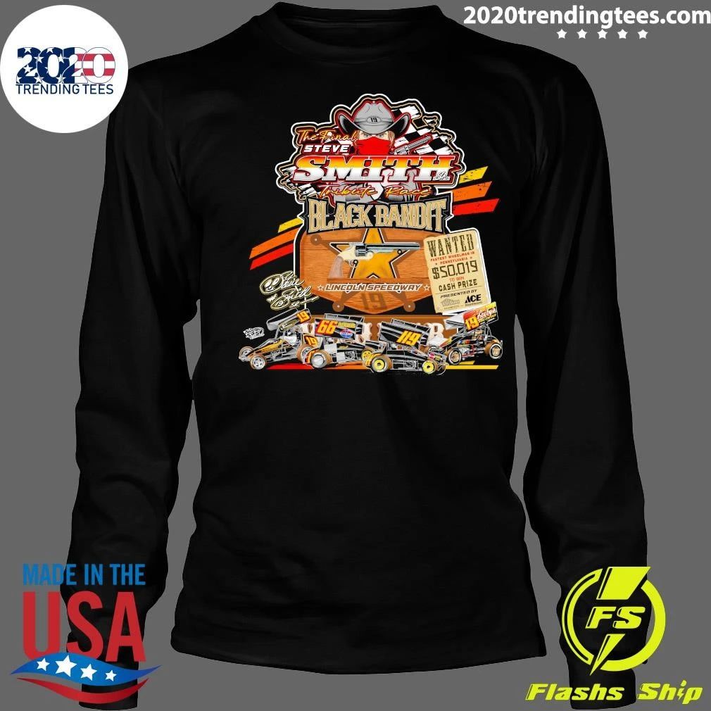 The Final Steve Smith Sr Tribute Race Black Bandit Lincoln Speedway Shirt
