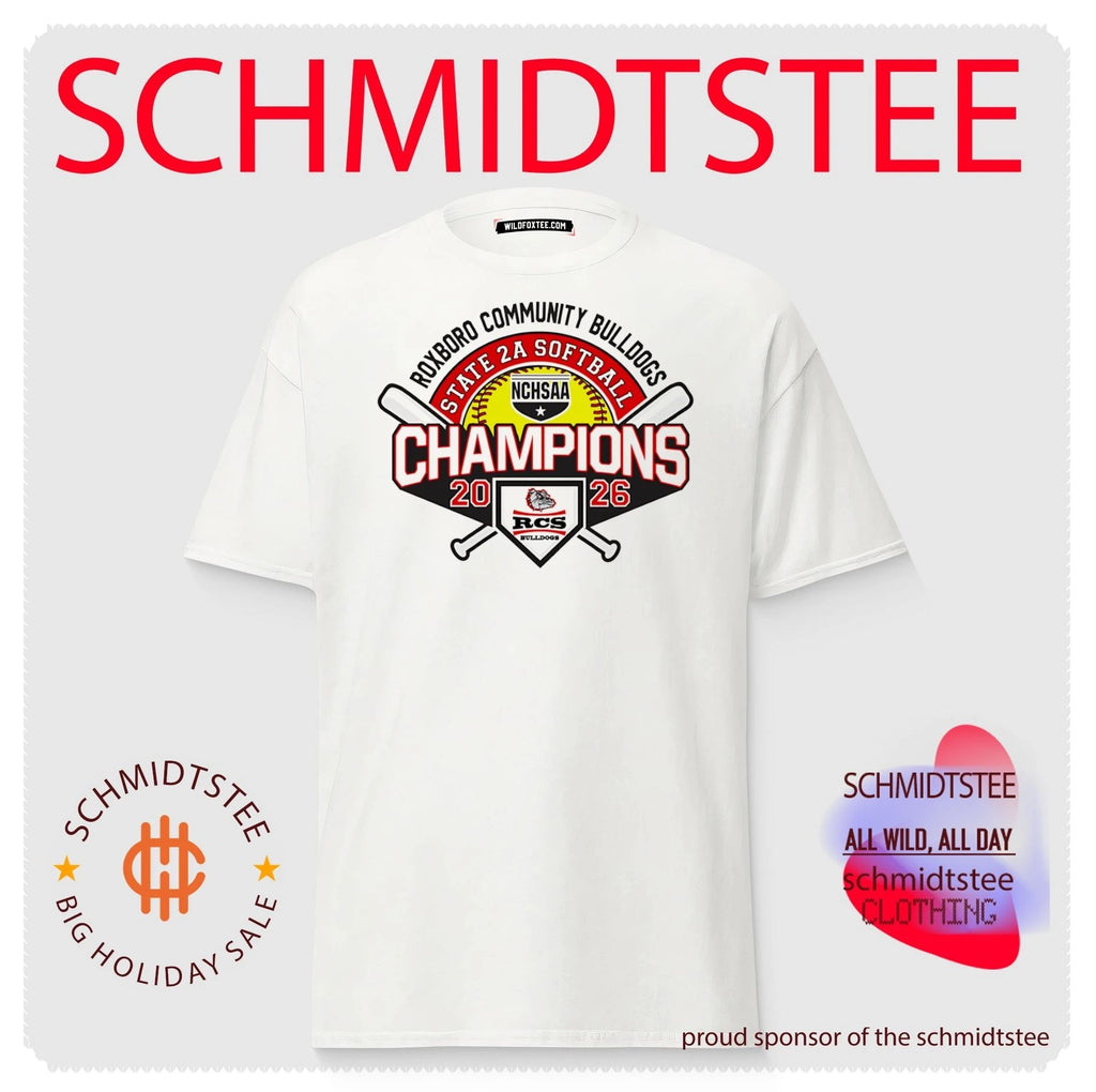 Roxboro Community Bulldogs 2026 NCHSAA State 2A Softball Champions shirt