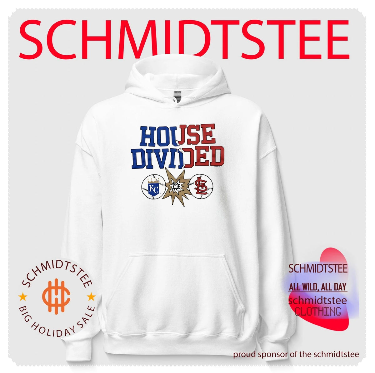 Kansas City Royals vs St Louis Cardinals House Divided shirt