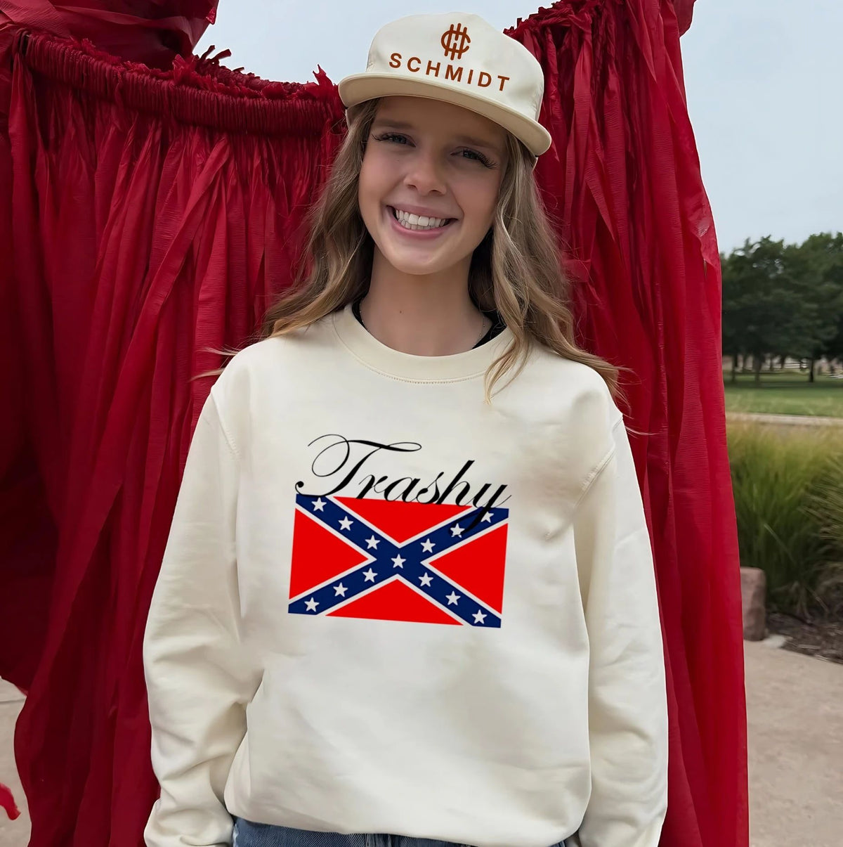 Trashy Confederate Flag classic shirt