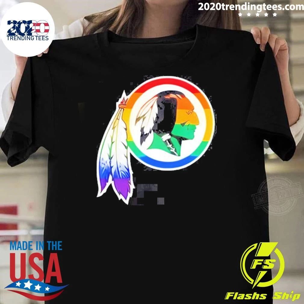 Washington Commanders Rainbow Color Palette Print Shirt