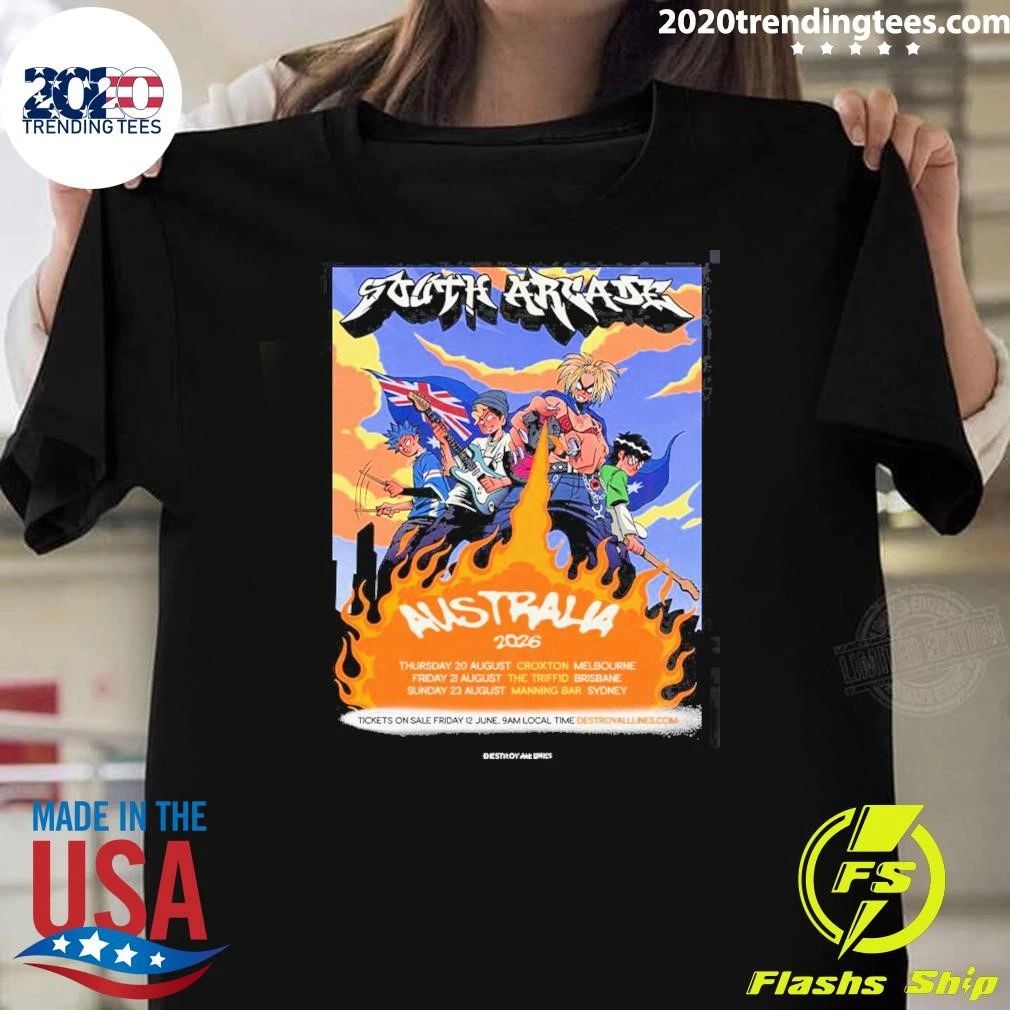 South Arcade Australia 2026 Tour Shirt