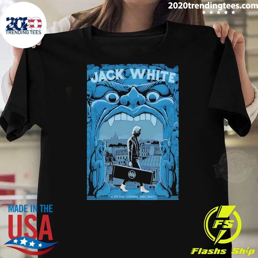 Jack White L’Olympia in Paris France June 14 2026 Shirt