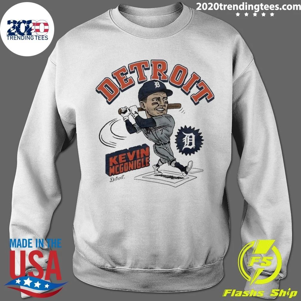 Detroit Tigers Kevin Mcgonigle Slugger Swing Caricature Shirt