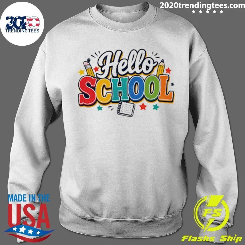 Hello School Colorful Shirt