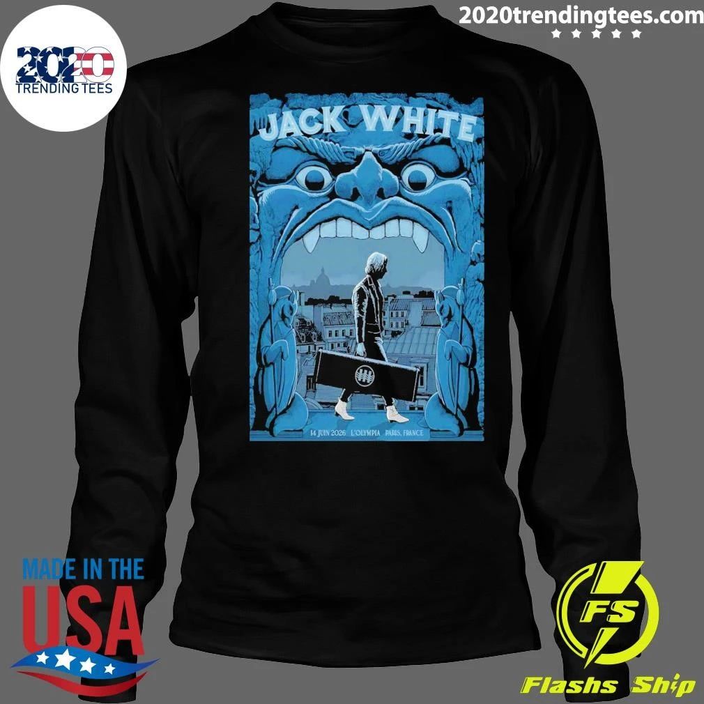 Jack White L’Olympia in Paris France June 14 2026 Shirt