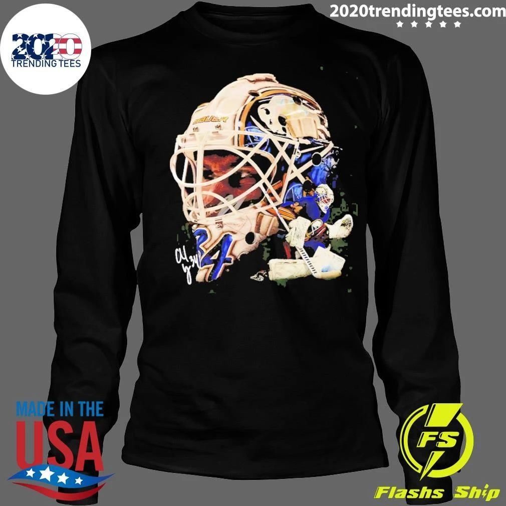 Alex Lyon Big Head Buffalo Sabres Nhl Hockey Signature Shirt