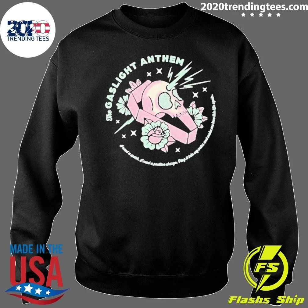 The Gaslight Anthem I Need A Spark I Need A Positive Charge Plug It Into My Veins And Make Me Leave This Life Again Coffin Shirt