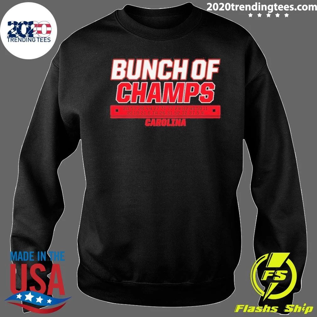 Bunch Of Champs Carolina Hurricanes Hockey Number 2026 Champs Svech Hallsy Jarvy Shirt