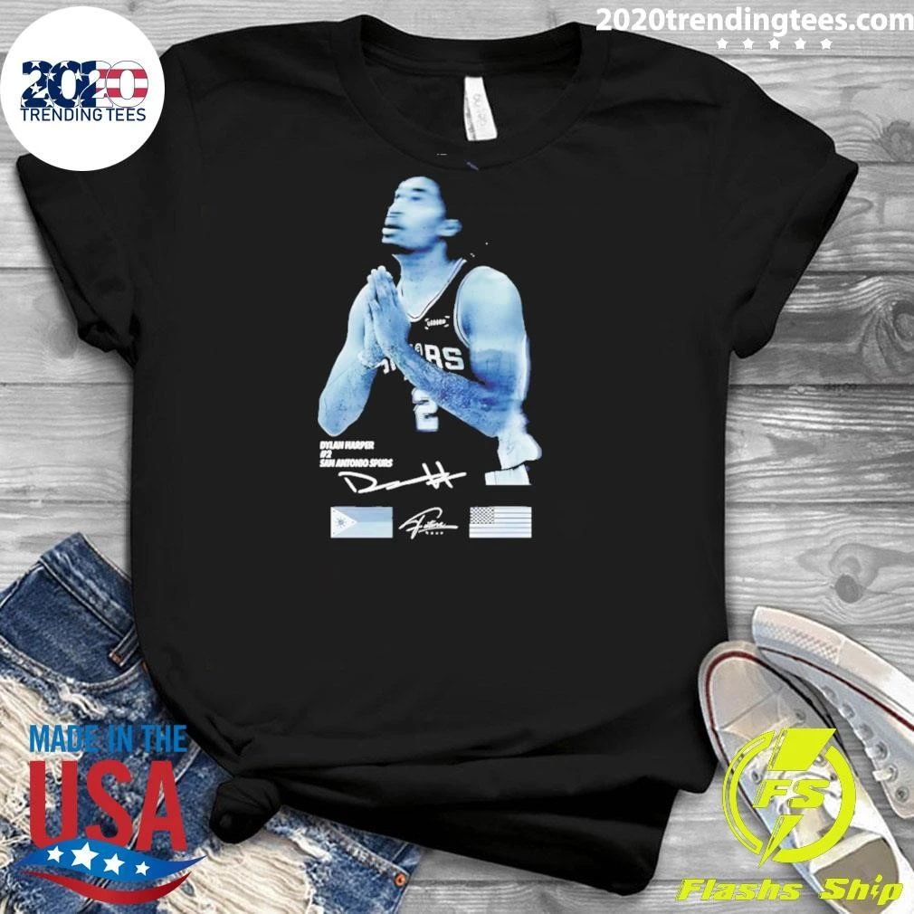 Dylan Harper #2 San Antonio Spurs Nba Basketball Signature Shirt