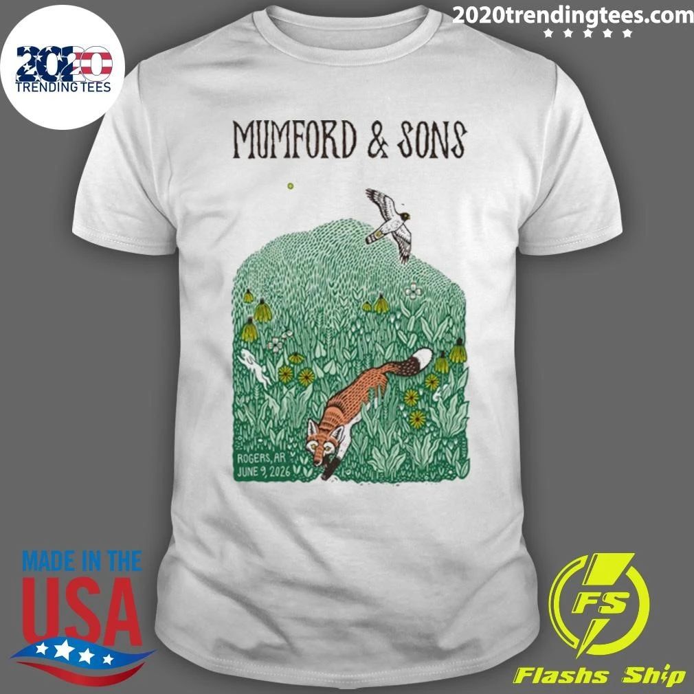 Mumford And Sons 6.9.2026 Rogers AR Tee Shirt